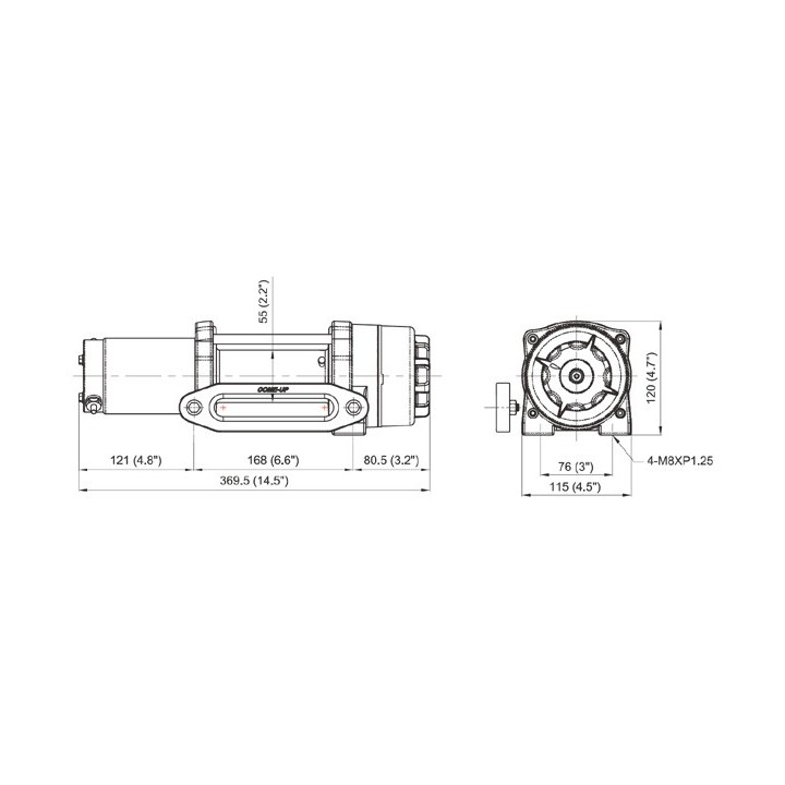 COMEUP Cub 4 1814kg Winch - Electric Power Solution