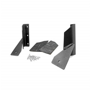 Mount, handle auxiliary lights to the A-pillar Rough Country