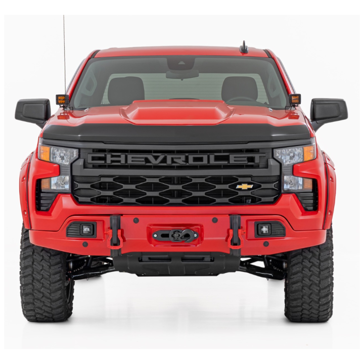 Guard, bonnet deflector Rough Country black gloss - view 3