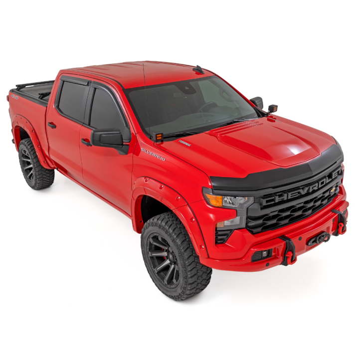 Guard, bonnet deflector Rough Country black gloss - view 5