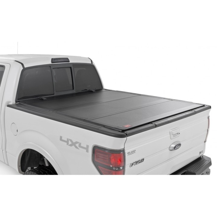 Hard tonneau cover tri-fold flip up for the F150 | Szekla4x4