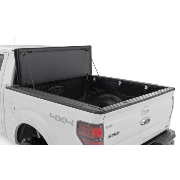 Hard tonneau cover tri-fold flip up for the F150 | Szekla4x4