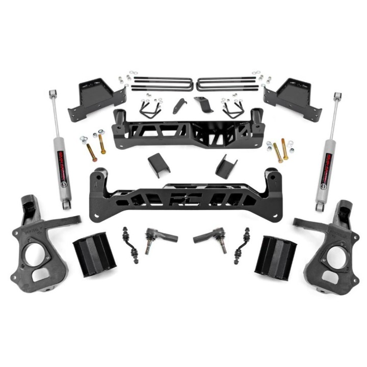 Suspension kit with wahaczami ze stopu stali Rough Country Lift 7" 2WD