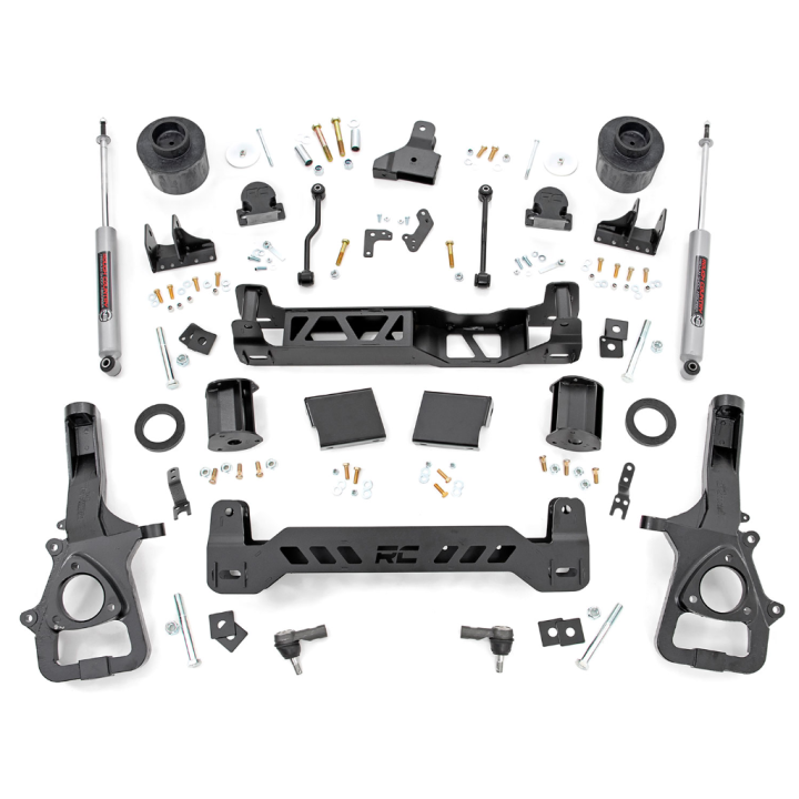 Suspension kit with shock absorbers N3 Rough Country Lift 6" 2WD Standardowa piasta