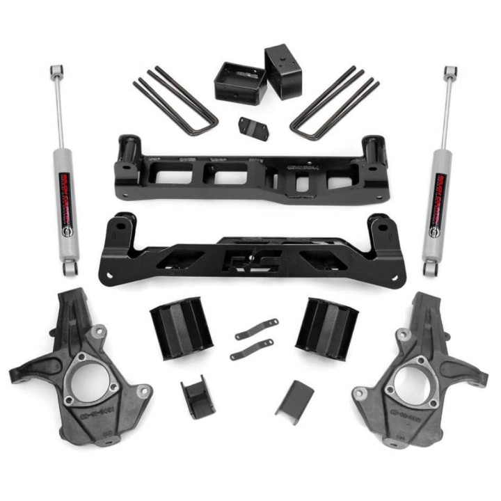 Zestaw zawieszenia dla wahaczy ze stali odlewanej Rough Country Lift 5" 2WD
