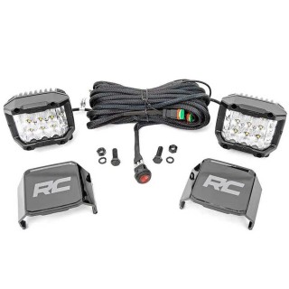 LED lights 3" square wide-beam Osram Rough Country
