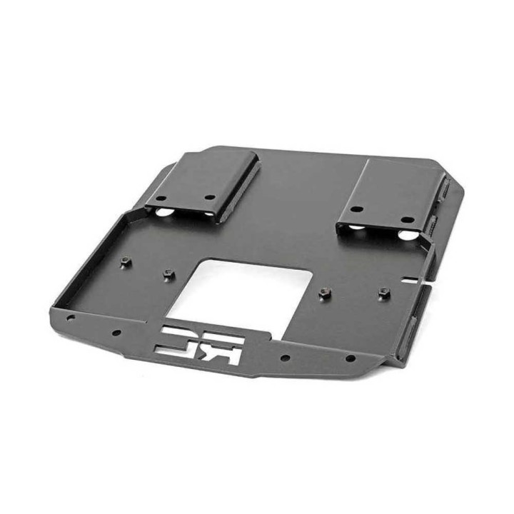 Rear relocation spare wheel carriers for vehicles with