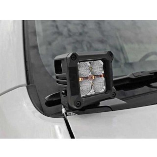 LED lights 2" square White DRL Rough Country | Szekla4x4