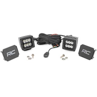 LED lights 2" square flood Rough Country | Szekla4x4