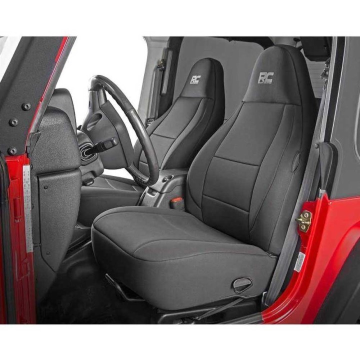 Seat cover set neoprene black Rough Country - view 3