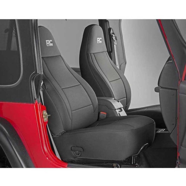 Seat cover set neoprene black Rough Country - view 4