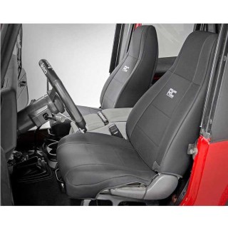 Seat cover set neoprene black Rough Country - view 2