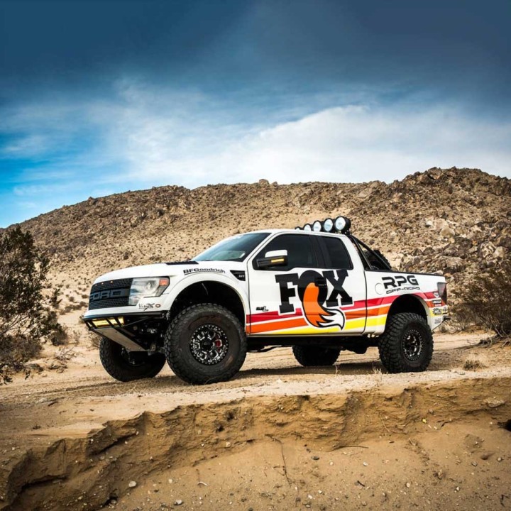 Front gas shock absorber Coilover FOX lift 2" | Szekla4x4