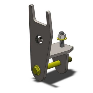 Relocation bracket for panhard bar Clayton lift 4-7"