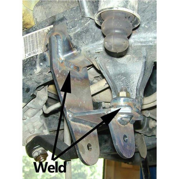 Relocation bracket for panhard bar Clayton lift 4-7"