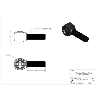 Front lower end with joint Giiro for control arm Clayton