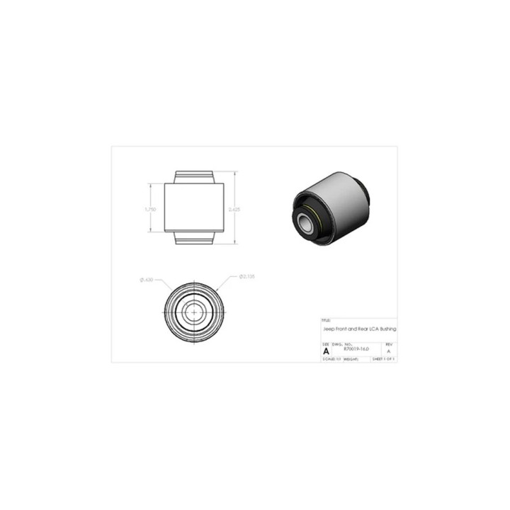 Front lower control arm bushing Clayton | Szekla4x4