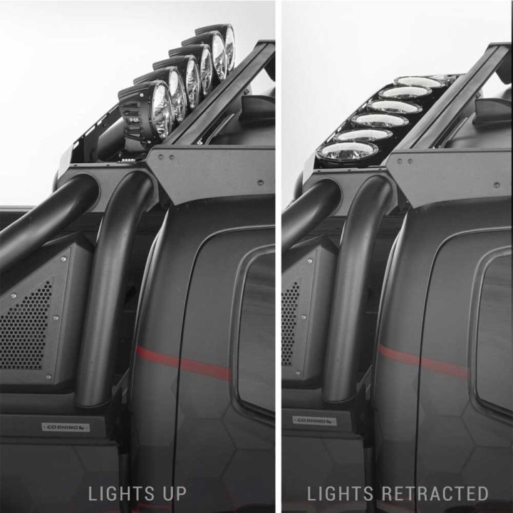 Electric retractable light mount Go Rhino medium size - view 2