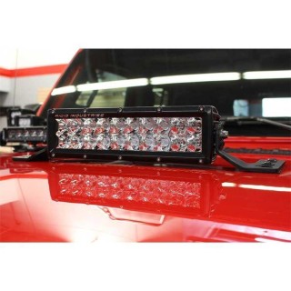 Hood mounting brackets for a double 10" LED light bar Go