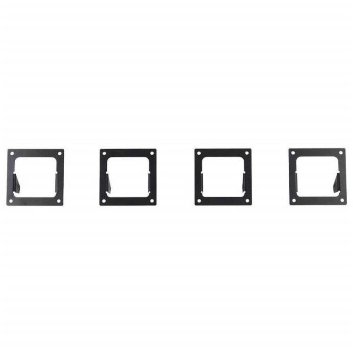 Side roof rack mount adapters for four LED Cube 3x3" lights Go Rhino SRM100