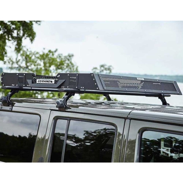 Front roof rack mount adapter for two LED Cube 3x3" lights
