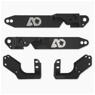 Rear heavy-duty shock mount set black V2 Agile Offroad