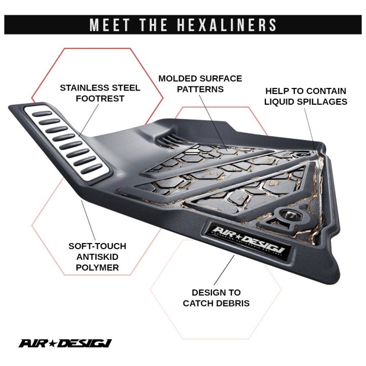 Front and rear floor mats Air Design Crew Cab - view 9