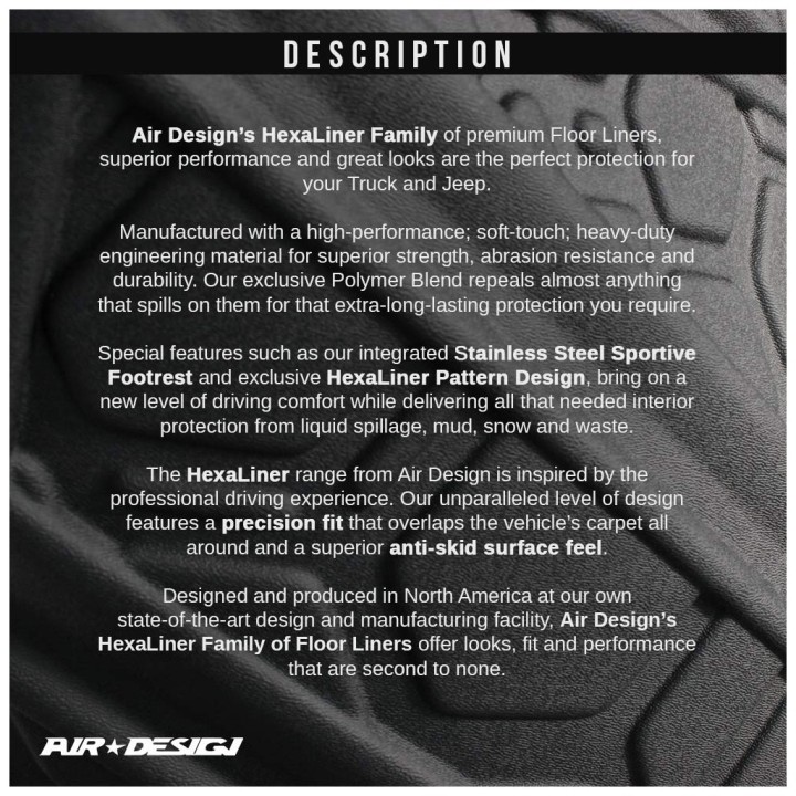 Front and rear floor mats Air Design Crew Cab - view 11