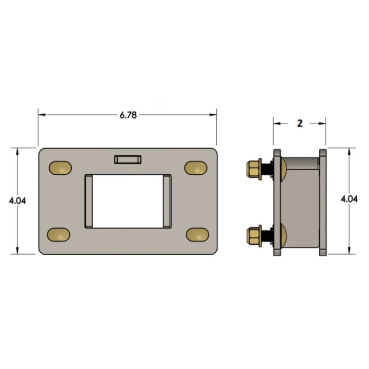 Front bumper 2" spacer kit Barnes 4WD - view 3