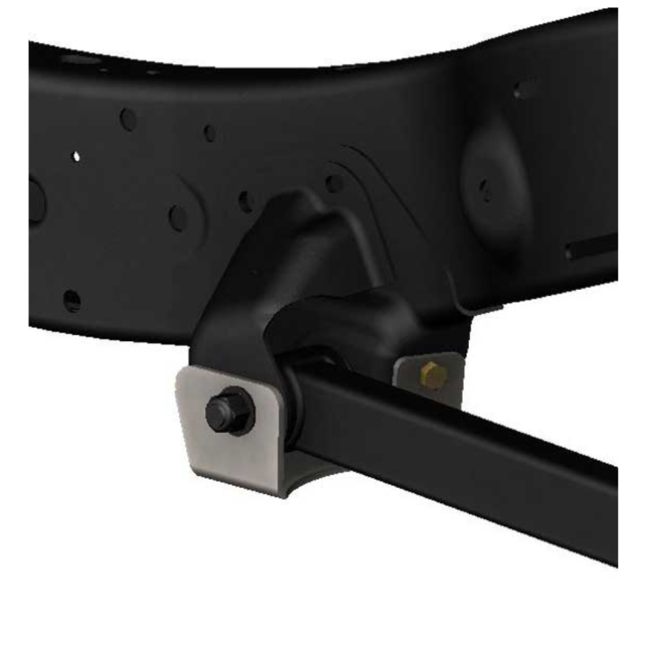 Front lower control arm mount guards (frame mount) Barnes 4WD - view 2