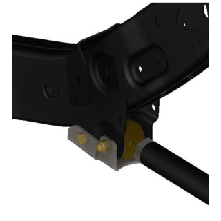 Rear lower control arm mount guards (frame mount) Barnes 4WD - view 2