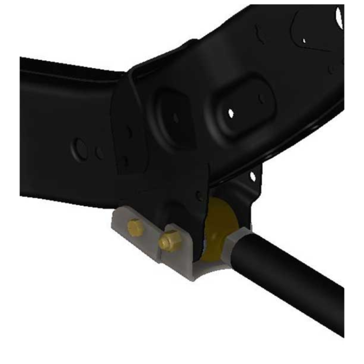 Rear lower control arm mount guards (frame mount) Barnes 4WD - view 2