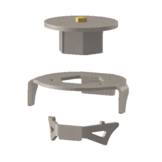 Rear factory replacement mounts for coil springs (axle mount) Barnes 4WD - view 2