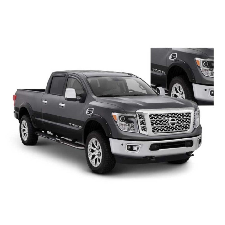 Front and rear fender flares Husky Liners Pocket Style without Bedside Lockbox