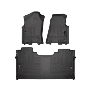 Front and rear Weatherbeater floor liners Husky Liners Crew Cab