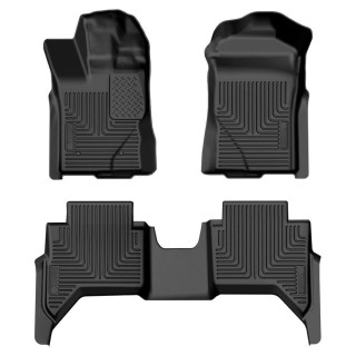 Front and rear Weatherbeater floor liners Husky Liners SuperCrew Cab