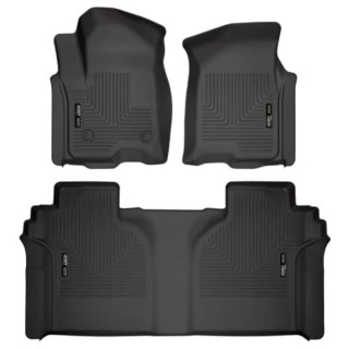 Front and rear Weatherbeater floor liners Husky Liners Crew Cab