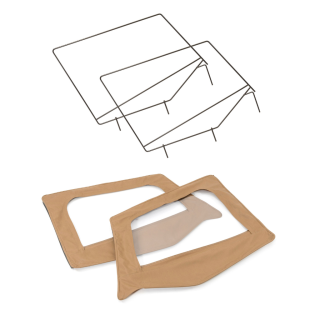 Front upper door kit with skins MasterTop | Szekla4x4