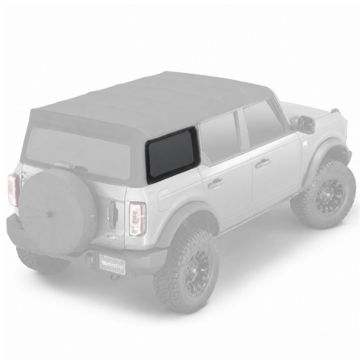 Rear window Black Twill passenger side MasterTop | Szekla4x4