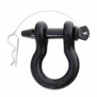 Black D-ring shackle with pin 3/4" Smittybilt - view 2