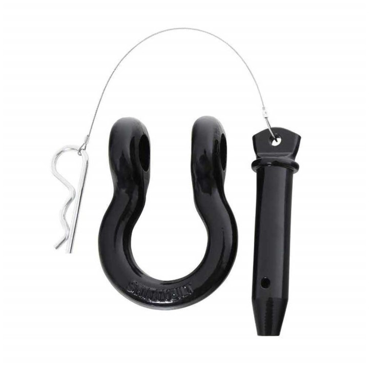 Black D-ring shackle with pin 3/4" Smittybilt - view 3