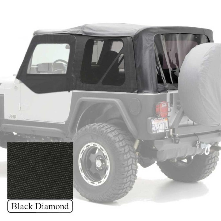Soft top Black Diamond for the Wrangler TJ | Szekla4x4