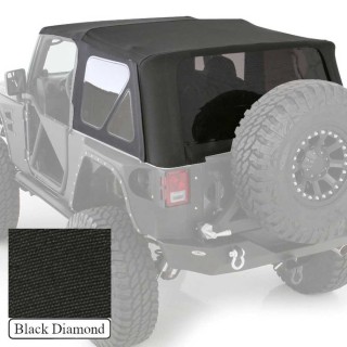 Soft top Black Diamond for the Wrangler JK 2 Drzwi