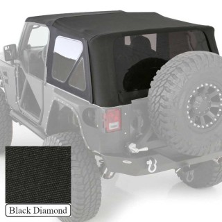 Soft top Black Diamond for the Wrangler JK 2 Drzwi