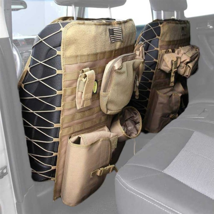 Universal front seat back covers coyote tan G.E.A.R