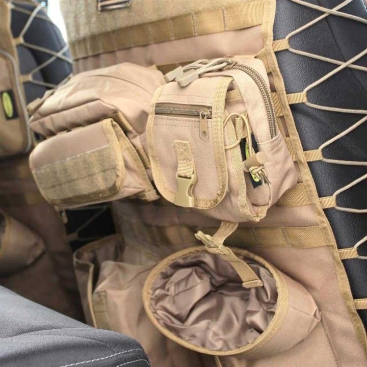 Universal front seat back covers coyote tan G.E.A.R