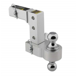 Adjustable receiver hitch 0-6" with 1 7/8"-2" balls Smittybilt