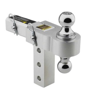Adjustable receiver hitch 0-6" with 1 7/8"-2" balls Smittybilt - view 2