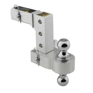 Adjustable receiver hitch 0-6" with 2"-2 5/6" balls Smittybilt