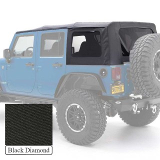 Soft top Black Diamond for the Wrangler JK 4 Drzwi